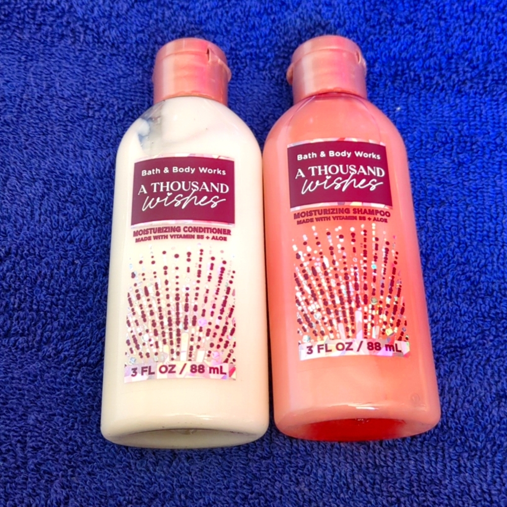 TRAVEL shampoo and conditioner
